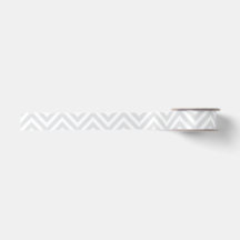 Grau und Weiß Zickzack Zig Zag Ribbon
