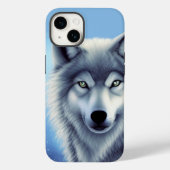 Grau- und Weißwolf-Portrait Case-Mate iPhone Hülle (Rückseite)