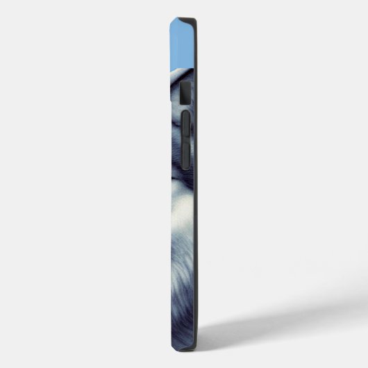 Grau- und Weißwolf-Portrait Case-Mate iPhone Hülle (Rückseite / Links)