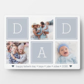 Grau | VATER Custom Kids Foto Collage Fotoplatte (Vorderseite)