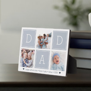 Grau VATER Custom Kids Foto Collage Fotoplatte