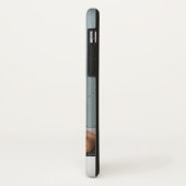 Grau | Vertikales Foto Monogramm personalisiert Case-Mate iPhone Hülle (Hinten/Links)