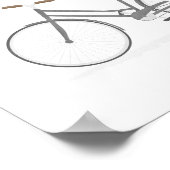 Grau Vintag Bike Poster (Ecke)