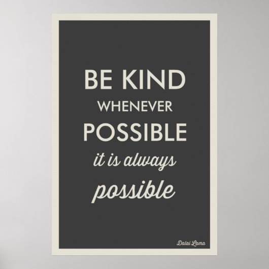 GRAU | VINTAG SEIN, WENN MÖGLICH POSTER (Vorne)