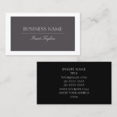 Grau Visitenkarte (Vorne/Hinten)