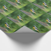 Grau Wagtail - Vogel Geschenkpapier (Ecke)