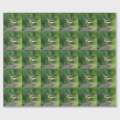 Grau Wagtail - Vogel Geschenkpapier (Flach)