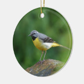 Grau Wagtail - Vogel Keramikornament (Links)
