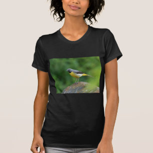 Grau Wagtail - Vogel T-Shirt