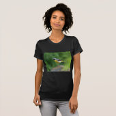 Grau Wagtail - Vogel T-Shirt (Vorne ganz)