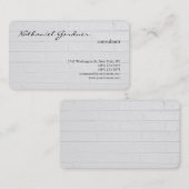 Grau Wall trendy Schlicht kreativ Moderne Visitenkarte (Vorne/Hinten)