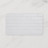 Grau Wall trendy Schlicht kreativ Moderne Visitenkarte (Rückseite)