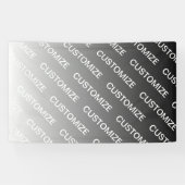 Grau (wechselbare Farbe) Ombre & Textmuster Banner (Horizontal)