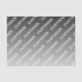 Grau (wechselbare Farbe) Ombre & Textmuster Seidenpapier