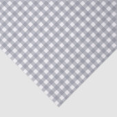Grau Weiß Gingham Seidenpapier (Detail)