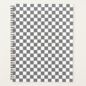 grau-weiß kariert 2024 planer (Vorderseite)