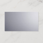 Grau-Weiß Klassisch Schlicht kreativ Visitenkarte (Rückseite)