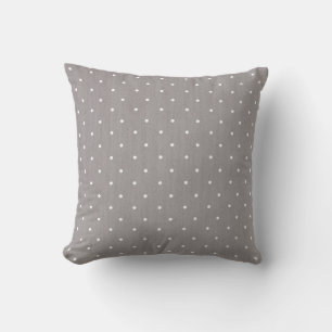 Grau & Weiß kleine Polka-Punkte modern chic Kissen