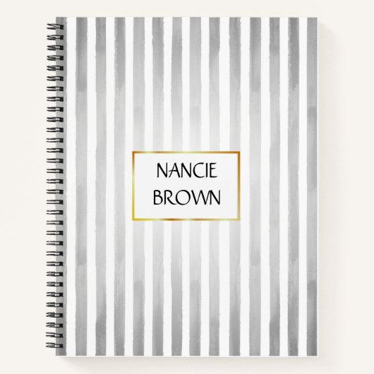 Grau-Weiß-Lehrerblatt Notizblock (Vorderseite)