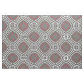 Grau-weiß-rotes Ethnic Boho Chic Geometric-Muster Stoff (Fat Quarter (45,7 x 55,9 cm))