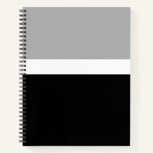 Grau-Weiß-Schwarz-Farben-Design Notizblock