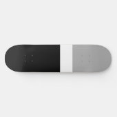 Grau-Weiß-Schwarz-Farben-Design Skateboard (Horizontal)