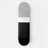 Grau-Weiß-Schwarz-Farben-Design Skateboard (Vorderseite)