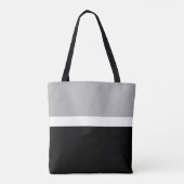 Grau-Weiß-Schwarz-Farben-Design Tasche (Rückseite)