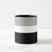 Grau-Weiß-Schwarz-Farben-Design Tasse (Zentrum)