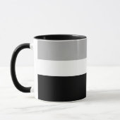 Grau-Weiß-Schwarz-Farben-Design Tasse (Links)