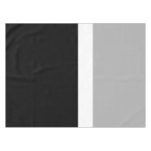 Grau-Weiß-Schwarz-Farben-Design Tischdecke (Vorderseite (Horizontal))