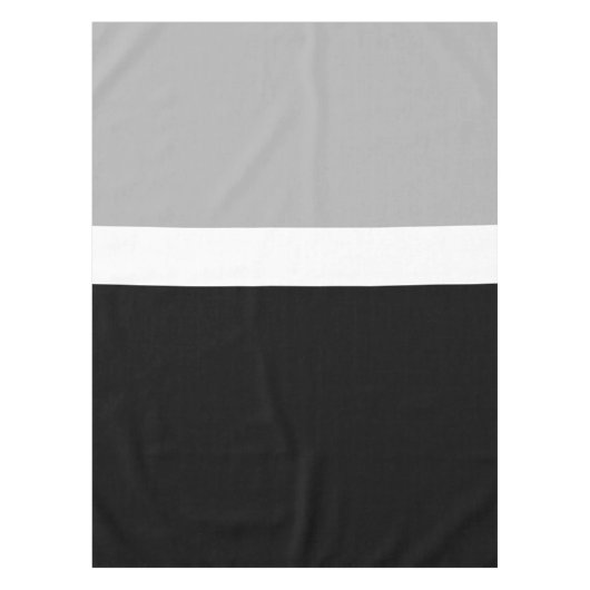 Grau-Weiß-Schwarz-Farben-Design Tischdecke (Vorderseite)