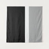 Grau-Weiß-Schwarz-Farben-Design Wandteppich (Vorderseite (Horizontal))