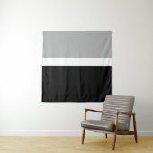 Grau-Weiß-Schwarz-Farben-Design Wandteppich (Beispiel)