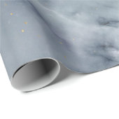 Grau-weiß-schwarzes Marmormuster Geschenkpapier (Rolleneckpunkt)