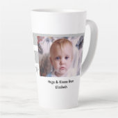 Grau weiß, so viel Glück Grandad mit Foto Milchtasse (Rechte Ecke)