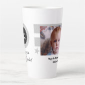 Grau weiß, so viel Glück Grandad mit Foto Milchtasse (Vorderseite)