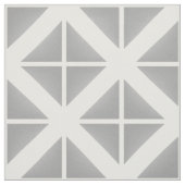 Grau-weiß-trendy Dreiecke-Muster Stoff (Muster)
