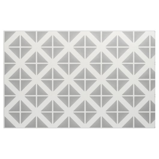 Grau-weiß-trendy Dreiecke-Muster Stoff (Fat Quarter (45,7 x 55,9 cm))