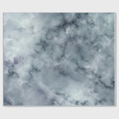 Grau-Weiß- und Schwarz-Marmor-Muster Geschenkpapier (Flach)