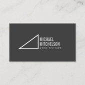Grau-Weiß-Winkel der rechten Architektur Beruflich Visitenkarte (Vorderseite)
