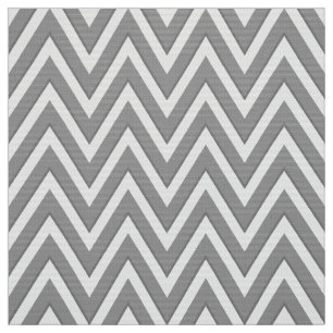 Grau-weiße Chevron-Bezugsstoff Stoff
