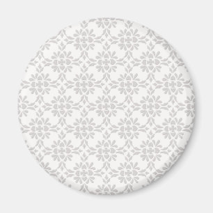 Grau-weiße Damaskusmuster Magnet