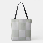 Grau-weiße Fliesen Tasche (Rückseite)