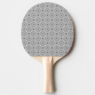 Grau Weiße Geometrische Nahtlose Muster Tischtennis Schläger