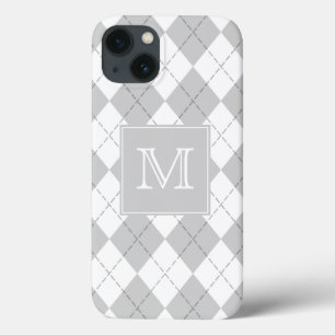 Grau-weiße Raute Case-Mate iPhone Hülle
