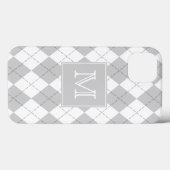 Grau-weiße Raute Case-Mate iPhone Hülle (Rückseite (Horizontal))