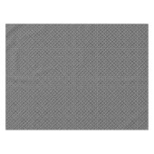 Grau-weißes geometrisches kariertes Muster Tischdecke (Vorderseite (Horizontal))