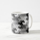 Grau-Wellen Kaffeetasse (VorderseiteRechts)