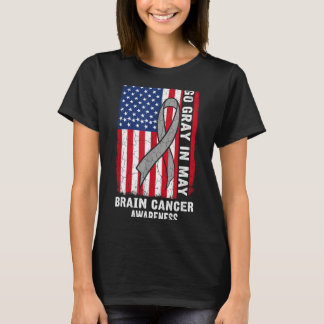 Grau werden im Mai Flagge Hirntumor-Bewusstsein Ge T-Shirt